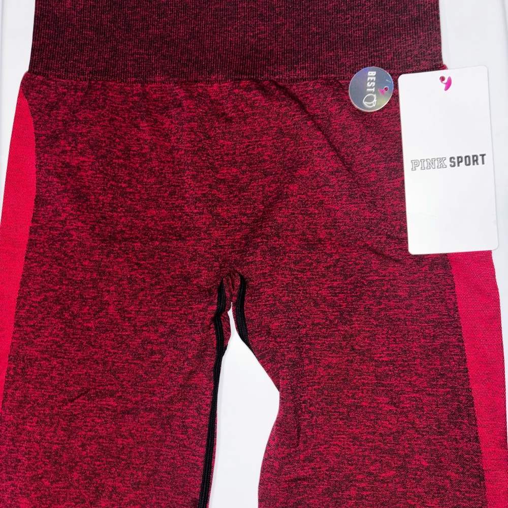 VS PINK Red Leggings